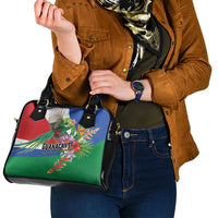 Costa Rica Guanacaste Day Shoulder Handbag Resplendent Quetzal Tropical Flowers - Wonder Print Shop