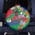 Costa Rica Guanacaste Day Spare Tire Cover Resplendent Quetzal Tropical Flowers - Wonder Print Shop