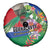 Costa Rica Guanacaste Day Spare Tire Cover Resplendent Quetzal Tropical Flowers - Wonder Print Shop