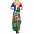Costa Rica Guanacaste Day Summer Maxi Dress Resplendent Quetzal Tropical Flowers - Wonder Print Shop
