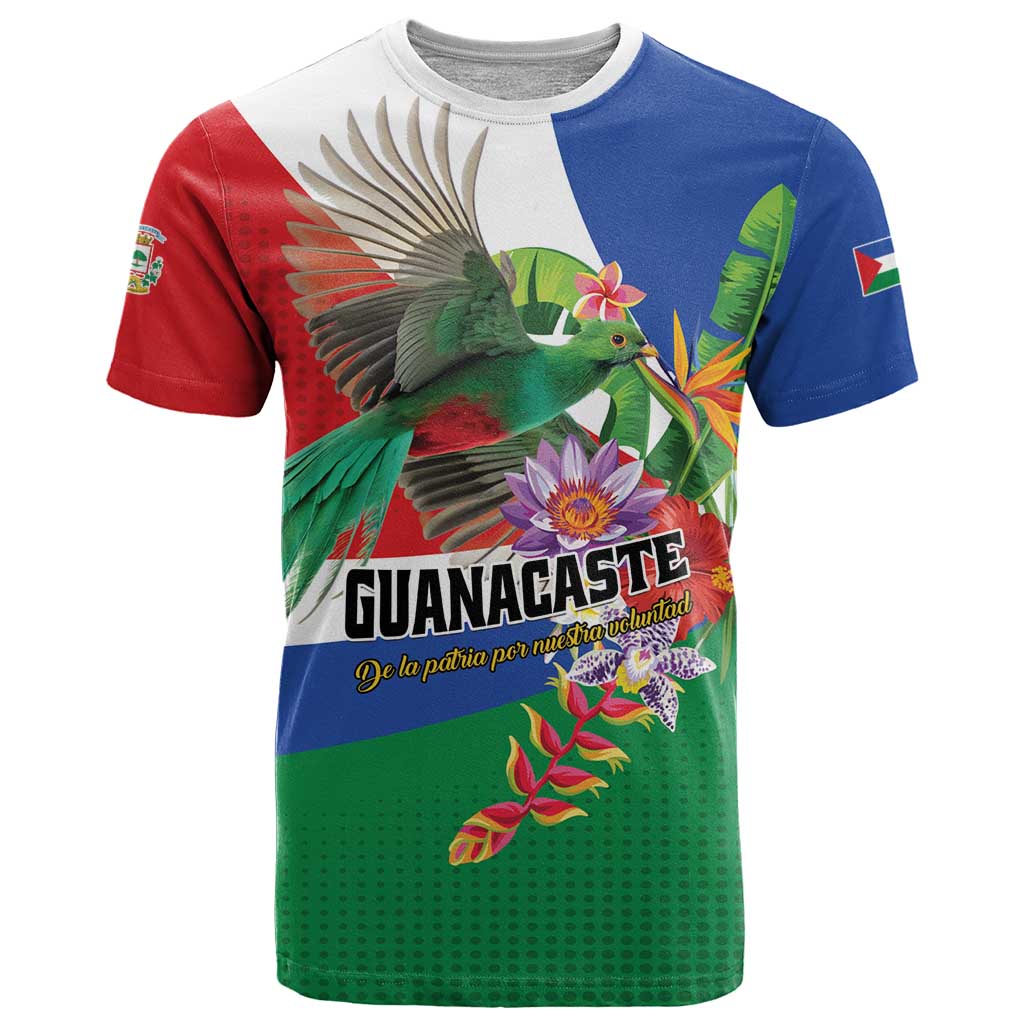 Costa Rica Guanacaste Day T Shirt Resplendent Quetzal Tropical Flowers - Wonder Print Shop