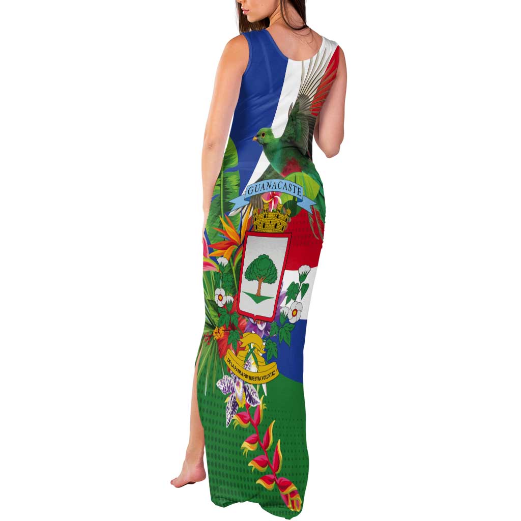 Costa Rica Guanacaste Day Tank Maxi Dress Resplendent Quetzal Tropical Flowers - Wonder Print Shop