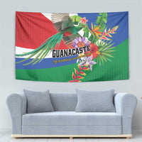 Costa Rica Guanacaste Day Tapestry Resplendent Quetzal Tropical Flowers - Wonder Print Shop