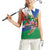 Costa Rica Guanacaste Day Women Sleeveless Polo Shirt Resplendent Quetzal Tropical Flowers - Wonder Print Shop