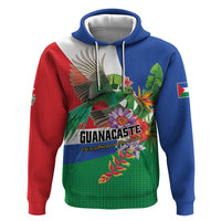 Costa Rica Guanacaste Day Zip Hoodie Resplendent Quetzal Tropical Flowers - Wonder Print Shop