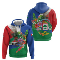 Costa Rica Guanacaste Day Zip Hoodie Resplendent Quetzal Tropical Flowers - Wonder Print Shop