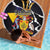 Barbados Emancipation Day Beach Blanket Luxury Gold Trident - Wonder Print Shop