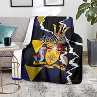 Barbados Emancipation Day Blanket Luxury Gold Trident - Wonder Print Shop