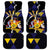 Barbados Emancipation Day Car Mats Luxury Gold Trident - Wonder Print Shop