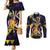Personalized Barbados Emancipation Day Couples Matching Mermaid Dress and Long Sleeve Button Shirt Luxury Gold Trident - Wonder Print Shop