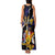 Personalized Barbados Emancipation Day Family Matching Tank Maxi Dress and Hawaiian Shirt Luxury Gold Trident - Wonder Print Shop