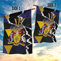 Barbados Emancipation Day Garden Flag Luxury Gold Trident - Wonder Print Shop