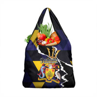 Barbados Emancipation Day Grocery Bag Luxury Gold Trident - Wonder Print Shop