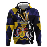 Personalized Barbados Emancipation Day Hoodie Luxury Gold Trident - Wonder Print Shop