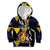 Personalized Barbados Emancipation Day Kid Hoodie Luxury Gold Trident - Wonder Print Shop