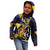 Personalized Barbados Emancipation Day Kid Hoodie Luxury Gold Trident - Wonder Print Shop