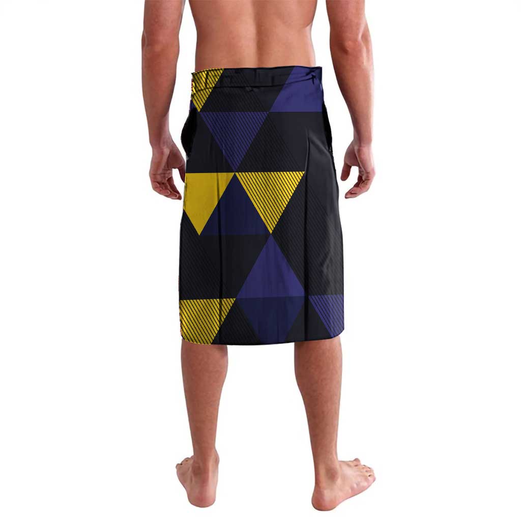 Personalized Barbados Emancipation Day Lavalava Luxury Gold Trident - Wonder Print Shop