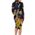Personalized Barbados Emancipation Day Long Sleeve Bodycon Dress Luxury Gold Trident - Wonder Print Shop