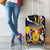 Barbados Emancipation Day Luggage Cover Luxury Gold Trident - Wonder Print Shop