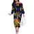 Personalized Barbados Emancipation Day Off The Shoulder Long Sleeve Dress Luxury Gold Trident - Wonder Print Shop