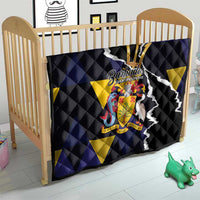 Barbados Emancipation Day Quilt Luxury Gold Trident - Wonder Print Shop