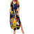 Personalized Barbados Emancipation Day Summer Maxi Dress Luxury Gold Trident - Wonder Print Shop
