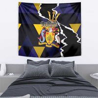 Barbados Emancipation Day Tapestry Luxury Gold Trident - Wonder Print Shop