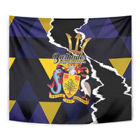 Barbados Emancipation Day Tapestry Luxury Gold Trident - Wonder Print Shop