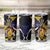 Personalized Barbados Emancipation Day Tumbler Cup Luxury Gold Trident - Wonder Print Shop