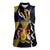 Personalized Barbados Emancipation Day Women Sleeveless Polo Shirt Luxury Gold Trident - Wonder Print Shop