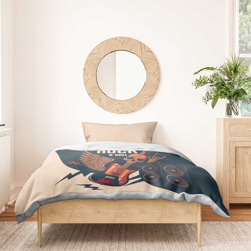 Rock and Roll Skull Guitar Bedding Set Welsh Dragon - Wonder Print Shop