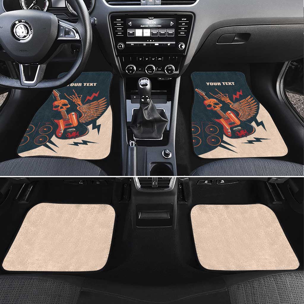 Rock and Roll Skull Guitar Car Mats Welsh Dragon - Wonder Print Shop