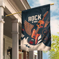 Rock and Roll Skull Guitar Garden Flag Welsh Dragon - Wonder Print Shop
