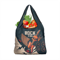 Rock and Roll Skull Guitar Grocery Bag Welsh Dragon