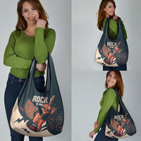 Rock and Roll Skull Guitar Grocery Bag Welsh Dragon
