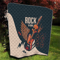 Rock and Roll Skull Guitar Quilt Welsh Dragon - Wonder Print Shop