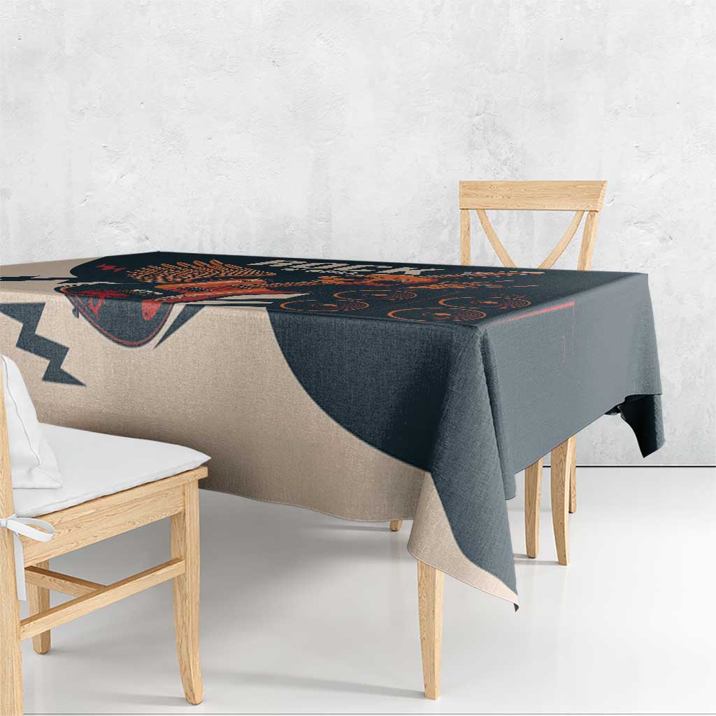 Rock and Roll Skull Guitar Tablecloth Welsh Dragon - Wonder Print Shop