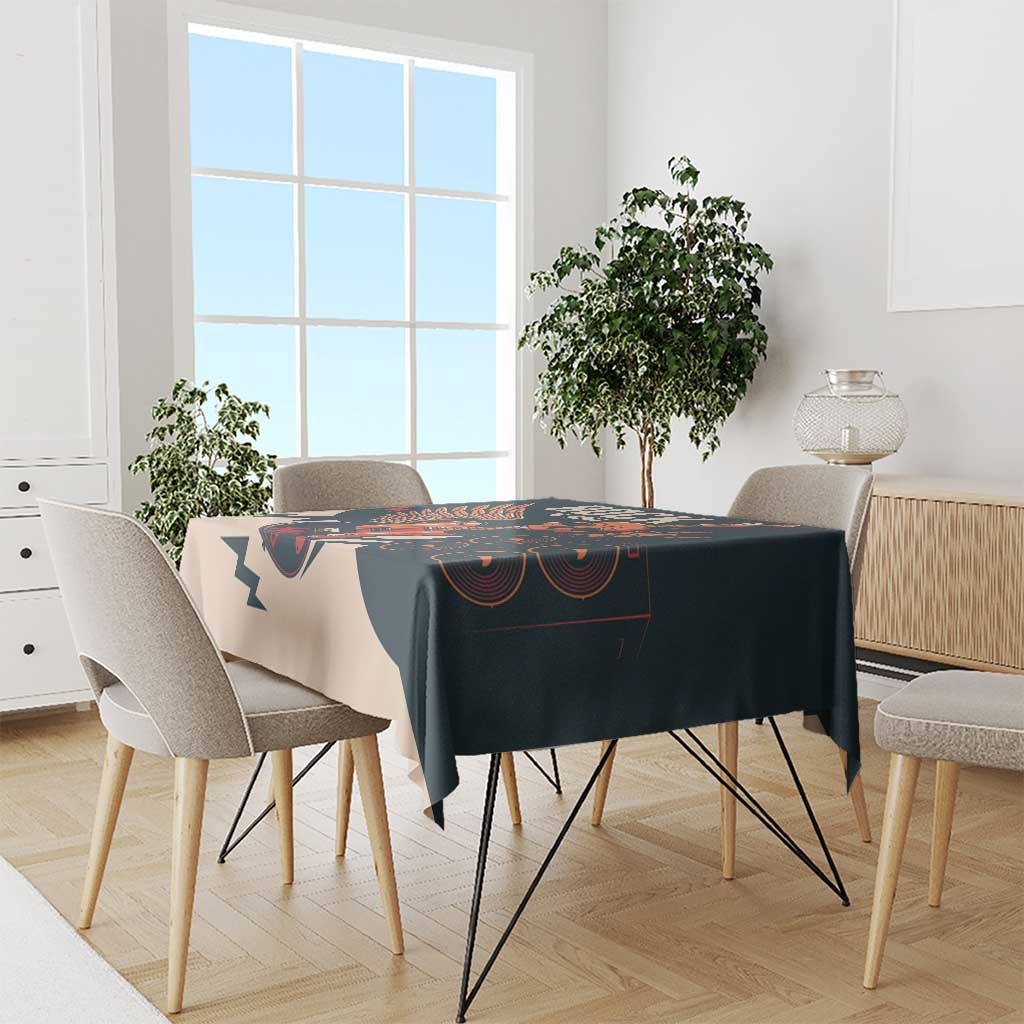 Rock and Roll Skull Guitar Tablecloth Welsh Dragon - Wonder Print Shop