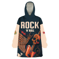 Rock and Roll Skull Guitar Wearable Blanket Hoodie Welsh Dragon - Wonder Print Shop