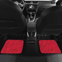 Trinidad and Tobago Car Mats Scarlet Ibis With Chaconia Flower - Wonder Print Shop