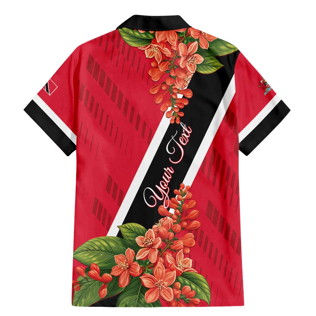 Trinidad and Tobago Family Matching Mermaid Dress and Hawaiian Shirt Scarlet Ibis With Chaconia Flower - Wonder Print Shop