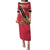 Trinidad and Tobago Family Matching Puletasi and Hawaiian Shirt Scarlet Ibis With Chaconia Flower - Wonder Print Shop