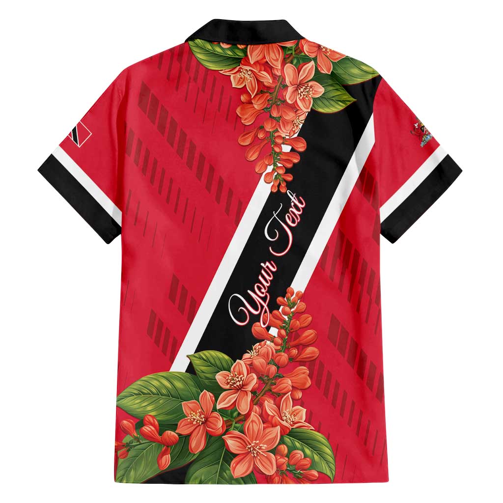 Trinidad and Tobago Family Matching Tank Maxi Dress and Hawaiian Shirt Scarlet Ibis With Chaconia Flower - Wonder Print Shop