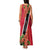 Trinidad and Tobago Family Matching Tank Maxi Dress and Hawaiian Shirt Scarlet Ibis With Chaconia Flower - Wonder Print Shop