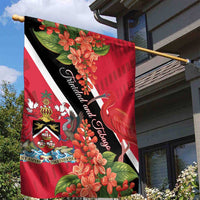 Trinidad and Tobago Garden Flag Scarlet Ibis With Chaconia Flower - Wonder Print Shop