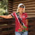 Trinidad and Tobago Women Polo Shirt Scarlet Ibis With Chaconia Flower - Wonder Print Shop