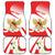 Indonesia Car Mats Javan Hawk Eagle Melati Flower - Wonder Print Shop