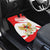 Indonesia Car Mats Javan Hawk Eagle Melati Flower - Wonder Print Shop