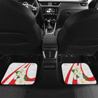 Indonesia Car Mats Javan Hawk Eagle Melati Flower - Wonder Print Shop