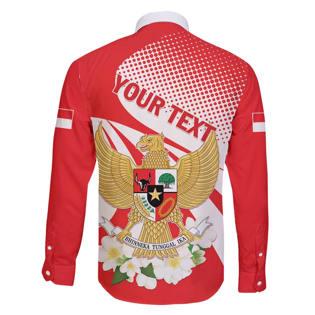 Indonesia Family Matching Off Shoulder Maxi Dress and Hawaiian Shirt Javan Hawk Eagle Melati Flower - Wonder Print Shop